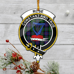 Scottish Rose Hunting Clan Tartan Mica Ornament Christmas Decoratio - 2-Sided  Scottish Plaid Tartan Plaid