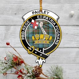 Scottish Paisley Clan Tartan Mica Ornament Christmas Decoratio - 2-Sided  Scottish Plaid Tartan Plaid
