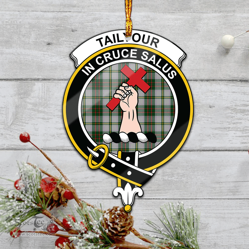 Scottish Taylor Dress Clan Tartan Mica Ornament Christmas Decoratio - 2-Sided  Scottish Plaid Tartan Plaid