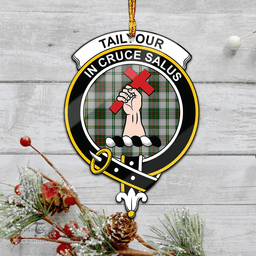 Scottish Taylor Dress Clan Tartan Mica Ornament Christmas Decoratio - 2-Sided  Scottish Plaid Tartan Plaid