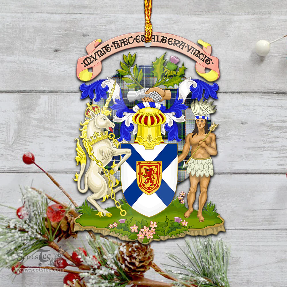 Scottish Novascotia District Dress Clan Tartan Mica Ornament Christmas Decoratio - 2-Sided  Scottish Plaid Tartan Plaid