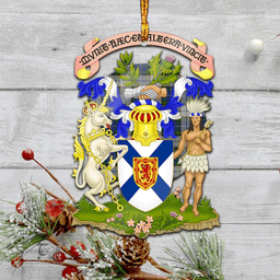Scottish Novascotia District Dress Clan Tartan Mica Ornament Christmas Decoratio - 2-Sided  Scottish Plaid Tartan Plaid