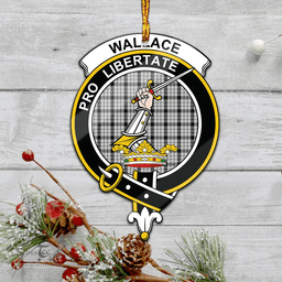 Scottish Wallace Dress Clan Tartan Mica Ornament Christmas Decoratio - 2-Sided  Scottish Plaid Tartan Plaid
