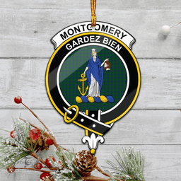 Scottish Montgomery Clan Tartan Mica Ornament Christmas Decoratio - 2-Sided  Scottish Plaid Tartan Plaid