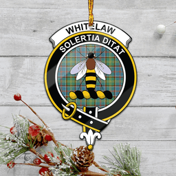Scottish Whitelaw Clan Tartan Mica Ornament Christmas Decoratio - 2-Sided  Scottish Plaid Tartan Plaid