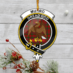 Scottish Munro Clan Tartan Mica Ornament Christmas Decoratio - 2-Sided  Scottish Plaid Tartan Plaid