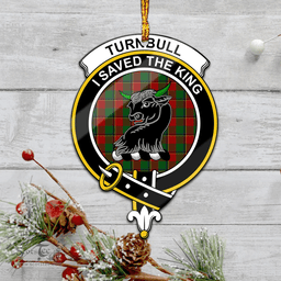 Scottish Turnbull Dress Clan Tartan Mica Ornament Christmas Decoratio - 2-Sided  Scottish Plaid Tartan Plaid