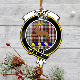 Scottish Scott Dress Clan Tartan Mica Ornament Christmas Decoratio - 2-Sided  Scottish Plaid Tartan Plaid