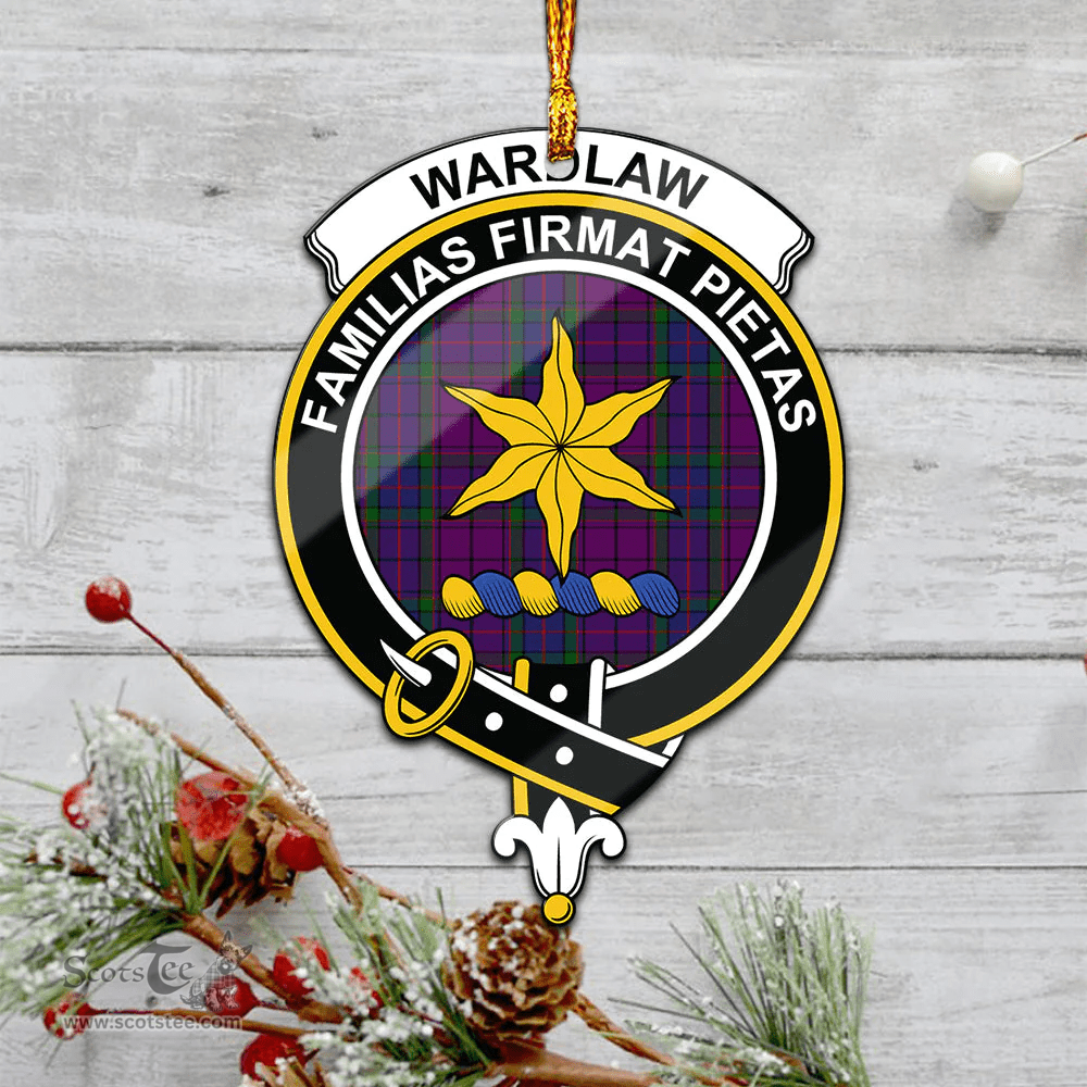 Scottish Wardlaw Clan Tartan Mica Ornament Christmas Decoratio - 2-Sided  Scottish Plaid Tartan Plaid