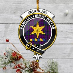 Scottish Wardlaw Clan Tartan Mica Ornament Christmas Decoratio - 2-Sided  Scottish Plaid Tartan Plaid
