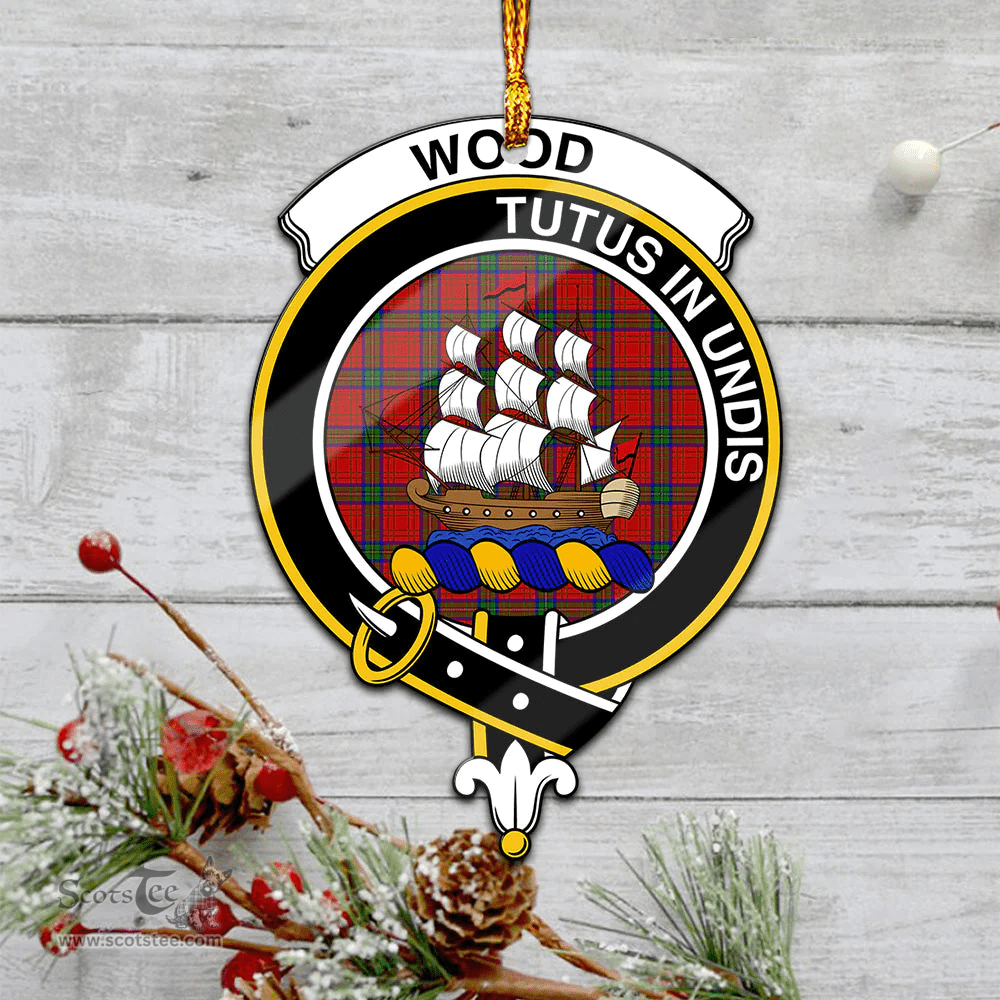 Scottish Wood Dress Clan Tartan Mica Ornament Christmas Decoratio - 2-Sided  Scottish Plaid Tartan Plaid