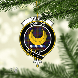 Scottish Durie Clan Tartan Mica Ornament Christmas Decoratio - 2-Sided  Scottish Plaid Tartan Plaid