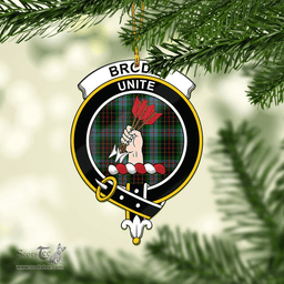 Scottish Brodie Hunting Clan Tartan Mica Ornament Christmas Decoratio - 2-Sided  Scottish Plaid Tartan Plaid