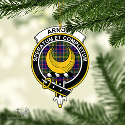 Scottish Arnott Clan Tartan Mica Ornament Christmas Decoratio - 2-Sided  Scottish Plaid Tartan Plaid