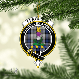 Scottish Ferguson Dress Clan Tartan Mica Ornament Christmas Decoratio - 2-Sided  Scottish Plaid Tartan Plaid