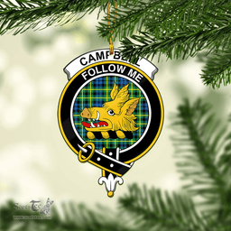 Scottish Campbell Of Breadalbane Ancient Clan Tartan Mica Ornament Christmas Decoratio - 2-Sided  Scottish Plaid Tartan Plaid