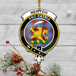 Scottish Newton Clan Tartan Mica Ornament Christmas Decoratio - 2-Sided  Scottish Plaid Tartan Plaid