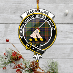 Scottish Macmillan Hunting Modern Clan Tartan Mica Ornament Christmas Decoratio - 2-Sided  Scottish Plaid Tartan Plaid
