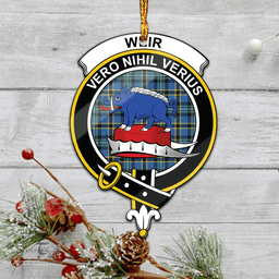 Scottish Weir Ancient Clan Tartan Mica Ornament Christmas Decoratio - 2-Sided  Scottish Plaid Tartan Plaid