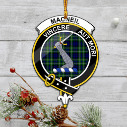 Scottish Macneil Of Colonsay Modern Clan Tartan Mica Ornament Christmas Decoratio - 2-Sided  Scottish Plaid Tartan Plaid