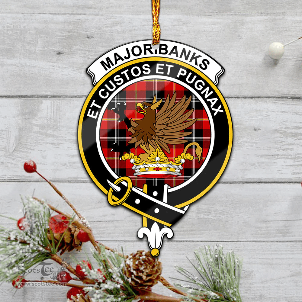 Scottish Majoribanks Clan Tartan Mica Ornament Christmas Decoratio - 2-Sided  Scottish Plaid Tartan Plaid