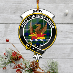 Scottish Mow Clan Tartan Mica Ornament Christmas Decoratio - 2-Sided  Scottish Plaid Tartan Plaid