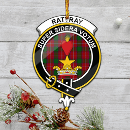 Scottish Rattray Clan Tartan Mica Ornament Christmas Decoratio - 2-Sided  Scottish Plaid Tartan Plaid