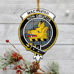 Scottish Mactavish Dress Clan Tartan Mica Ornament Christmas Decoratio - 2-Sided  Scottish Plaid Tartan Plaid