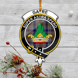 Scottish Gayre Hunting Clan Tartan Mica Ornament Christmas Decoratio - 2-Sided  Scottish Plaid Tartan Plaid