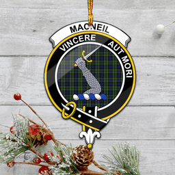 Scottish Macneil Of Colonsay Clan Tartan Mica Ornament Christmas Decoratio - 2-Sided  Scottish Plaid Tartan Plaid