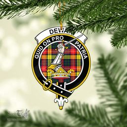 Scottish Dewar Clan Tartan Mica Ornament Christmas Decoratio - 2-Sided  Scottish Plaid Tartan Plaid