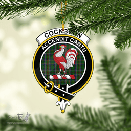 Scottish Cockburn Clan Tartan Mica Ornament Christmas Decoratio - 2-Sided  Scottish Plaid Tartan Plaid