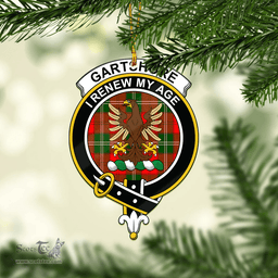 Scottish Gartshore Clan Tartan Mica Ornament Christmas Decoratio - 2-Sided  Scottish Plaid Tartan Plaid