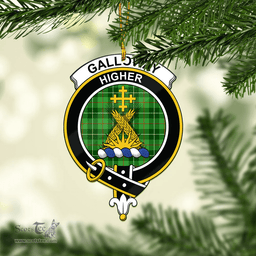 Scottish Galloway Clan Tartan Mica Ornament Christmas Decoratio - 2-Sided  Scottish Plaid Tartan Plaid