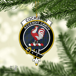 Scottish Cockburn Blue Clan Tartan Mica Ornament Christmas Decoratio - 2-Sided  Scottish Plaid Tartan Plaid