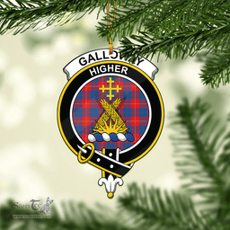 Scottish Galloway Red Clan Tartan Mica Ornament Christmas Decoratio - 2-Sided  Scottish Plaid Tartan Plaid