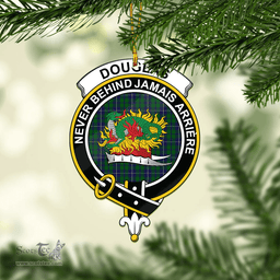 Scottish Douglas Green Clan Tartan Mica Ornament Christmas Decoratio - 2-Sided  Scottish Plaid Tartan Plaid