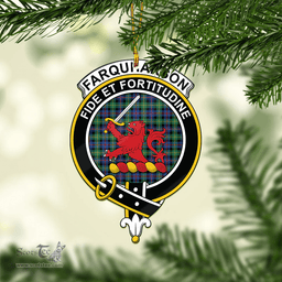 Scottish Farquharson Ancient Clan Tartan Mica Ornament Christmas Decoratio - 2-Sided  Scottish Plaid Tartan Plaid