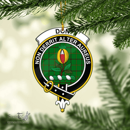 Scottish Don Clan Tartan Mica Ornament Christmas Decoratio - 2-Sided  Scottish Plaid Tartan Plaid