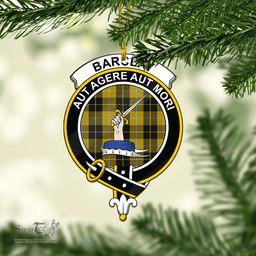 Scottish Barclay Dress Clan Tartan Mica Ornament Christmas Decoratio - 2-Sided  Scottish Plaid Tartan Plaid