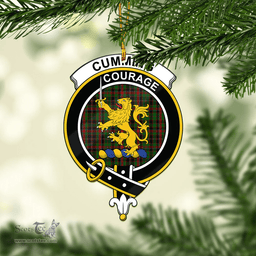 Scottish Cumming Hunting Clan Tartan Mica Ornament Christmas Decoratio - 2-Sided  Scottish Plaid Tartan Plaid