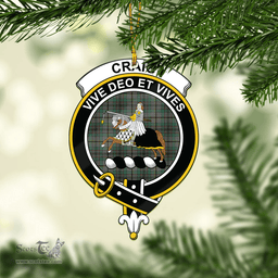 Scottish Craig Clan Tartan Mica Ornament Christmas Decoratio - 2-Sided  Scottish Plaid Tartan Plaid