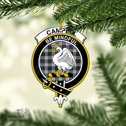 Scottish Campbell Of Cawdor Dress Clan Tartan Mica Ornament Christmas Decoratio - 2-Sided  Scottish Plaid Tartan Plaid