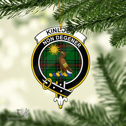 Scottish Kinloch Clan Tartan Mica Ornament Christmas Decoratio - 2-Sided  Scottish Plaid Tartan Plaid