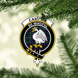 Scottish Campbell Of Cawdor Modern Clan Tartan Mica Ornament Christmas Decoratio - 2-Sided  Scottish Plaid Tartan Plaid