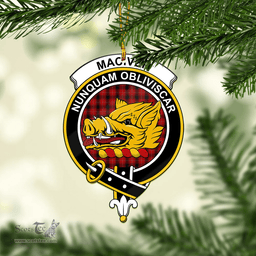Scottish Maciver Clan Tartan Mica Ornament Christmas Decoratio - 2-Sided  Scottish Plaid Tartan Plaid