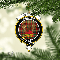 Scottish Macgill Clan Tartan Mica Ornament Christmas Decoratio - 2-Sided  Scottish Plaid Tartan Plaid