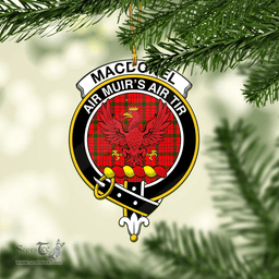 Scottish Macdonnell Of Keppoch Modern Clan Tartan Mica Ornament Christmas Decoratio - 2-Sided  Scottish Plaid Tartan Plaid