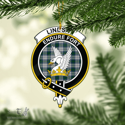 Scottish Lindsay Dress Clan Tartan Mica Ornament Christmas Decoratio - 2-Sided  Scottish Plaid Tartan Plaid