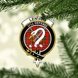 Scottish Lennox Modern Clan Tartan Mica Ornament Christmas Decoratio - 2-Sided  Scottish Plaid Tartan Plaid
